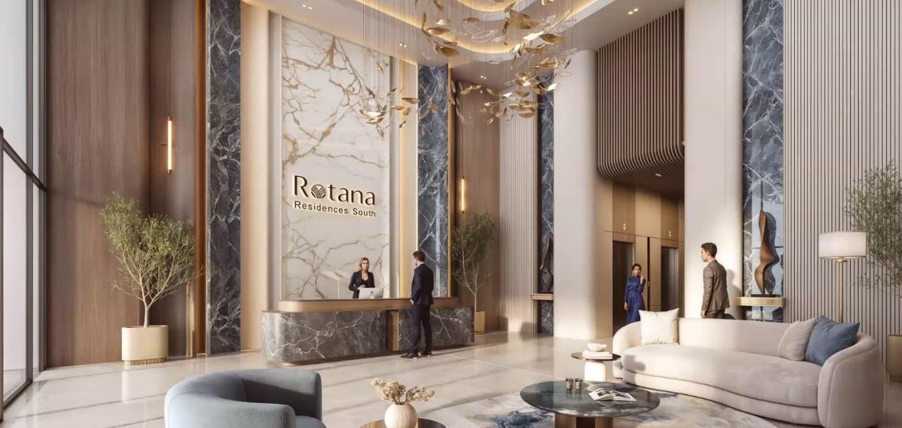 Resort‑style amenities at Rotana Residences on Al Reem Island Abu Dhabi UAE including landscaped outdoor areas and premium leisure facilities.